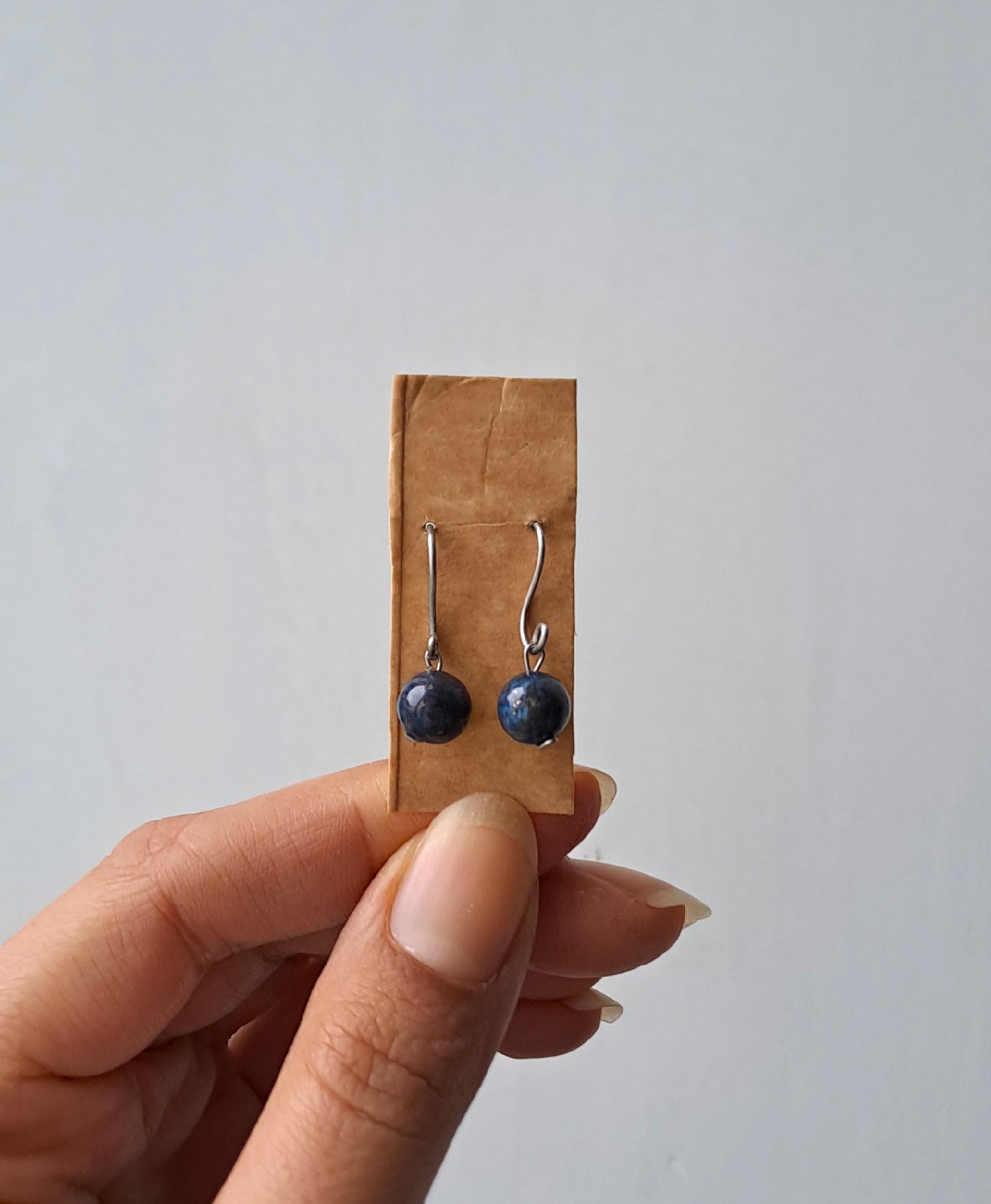Lapis Lazuli ball Earrings