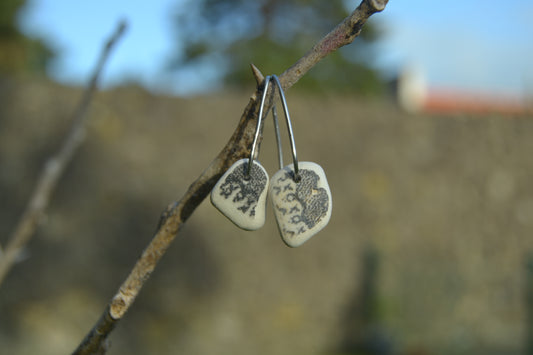 Sea Pottery Handcrafted Stainless Steel Earrings