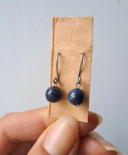 Lapis Lazuli ball Earrings